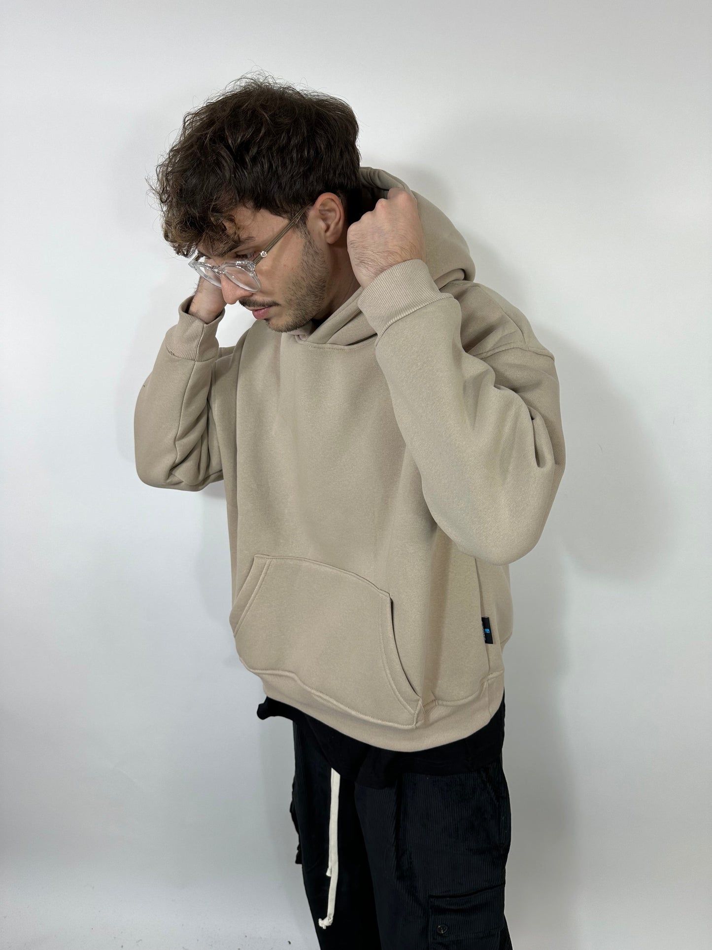 SWEAT-SHIRT BOXYFIT BEIGE crème