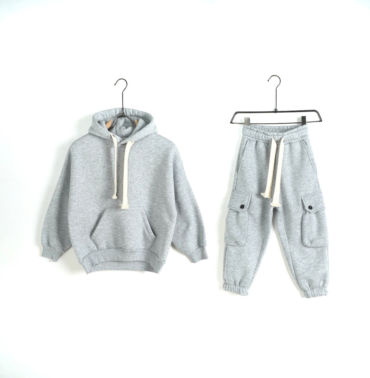 DOUBLE TAILLE COTON CARGO GRIS NY Nouveaux lacets